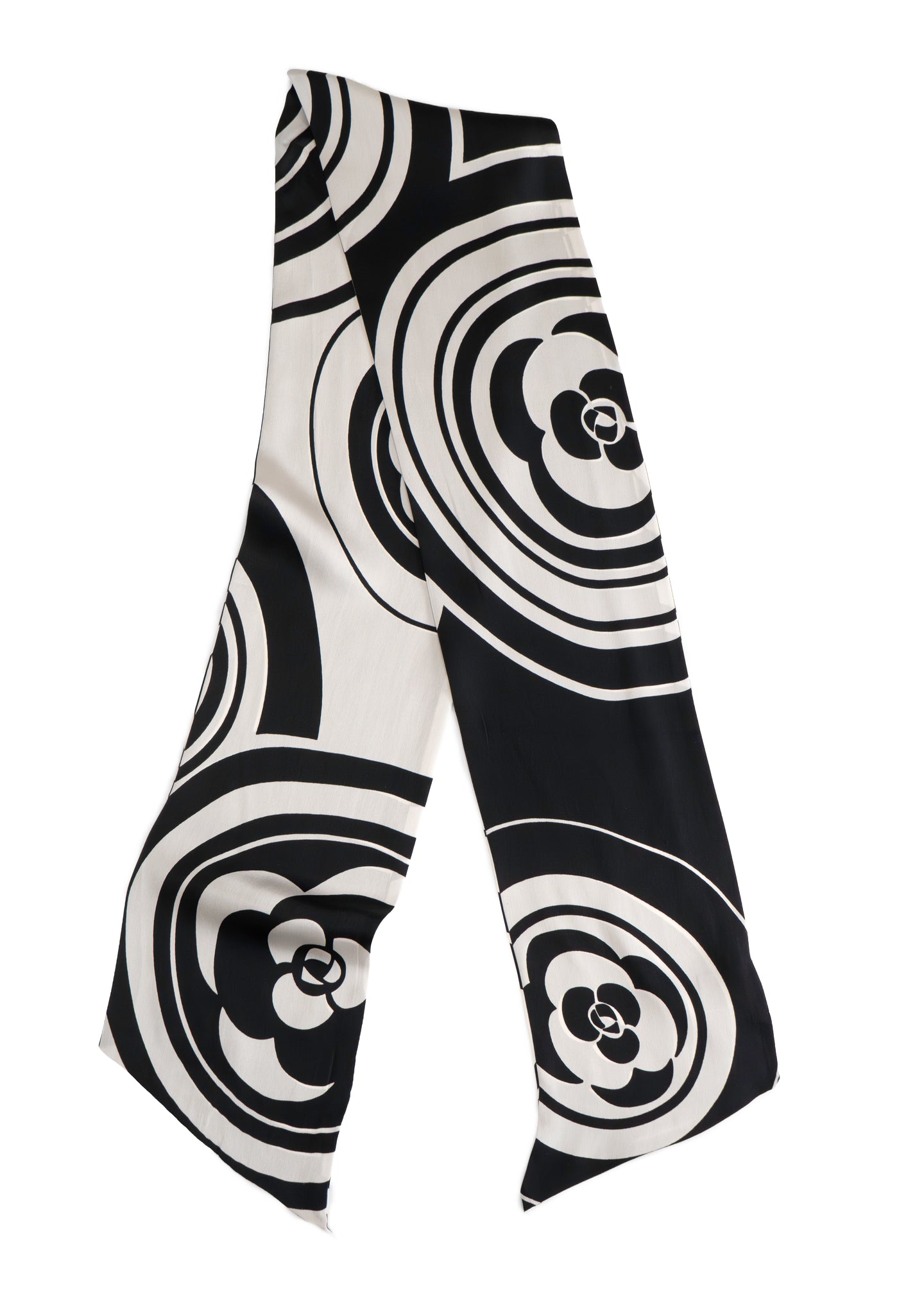 Tom & Eva - Optical Bloom Long Silk Scarf