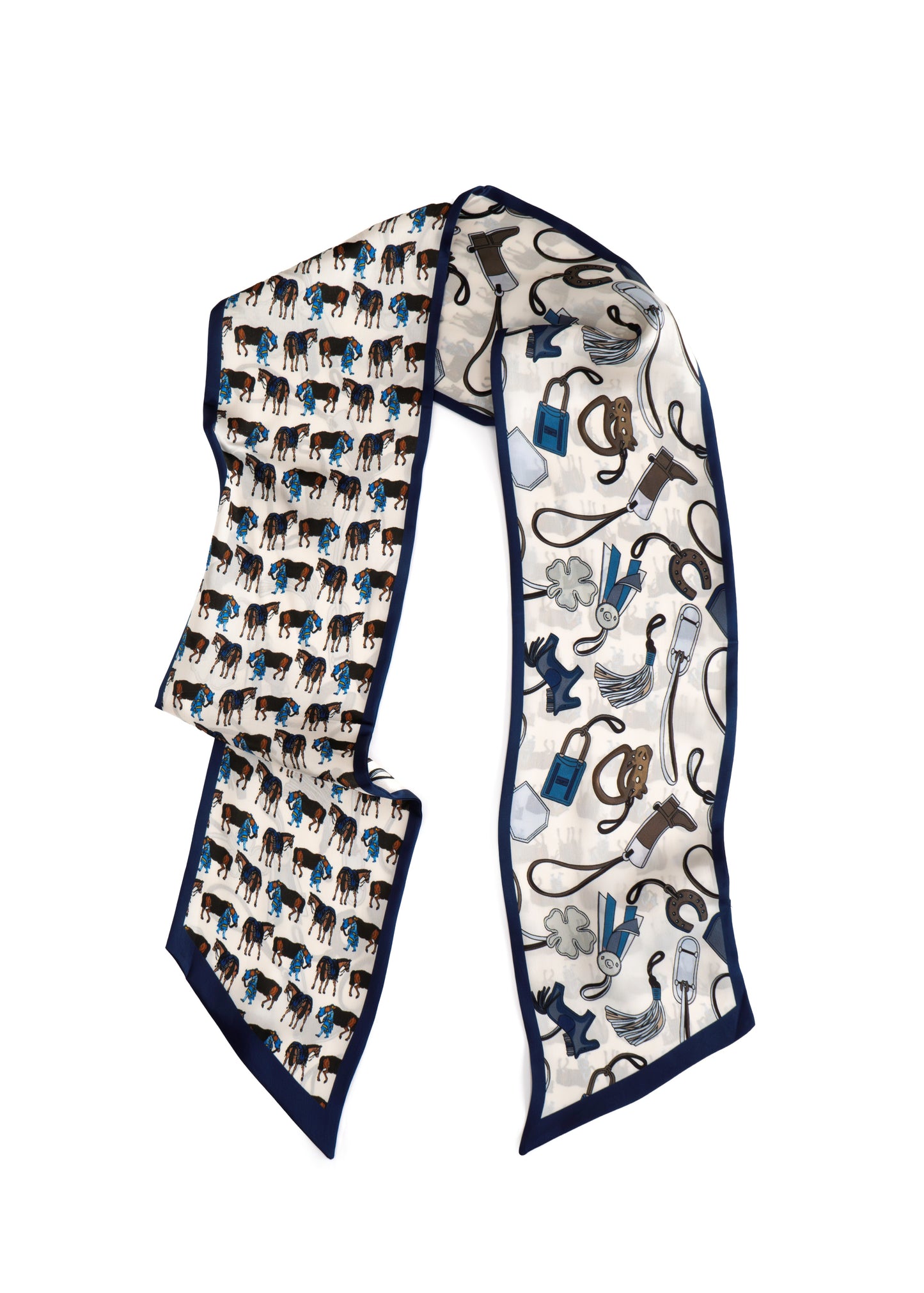 Tom & Eva - Equestrian Heritage Long Silk Scarf