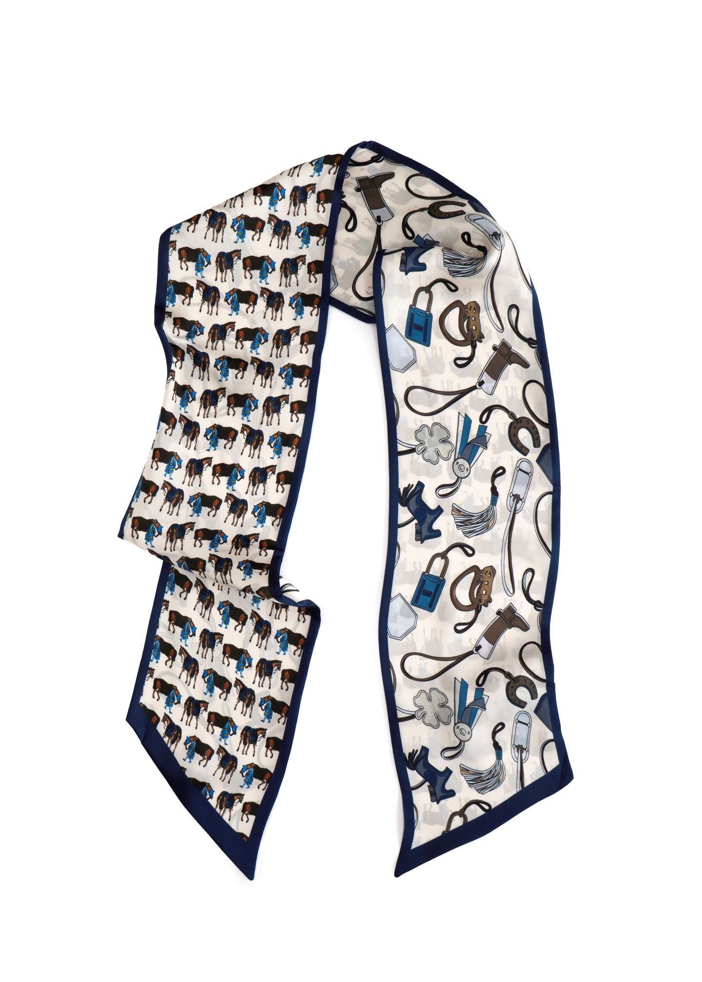 Tom & Eva - Equestrian Heritage Long Silk Scarf