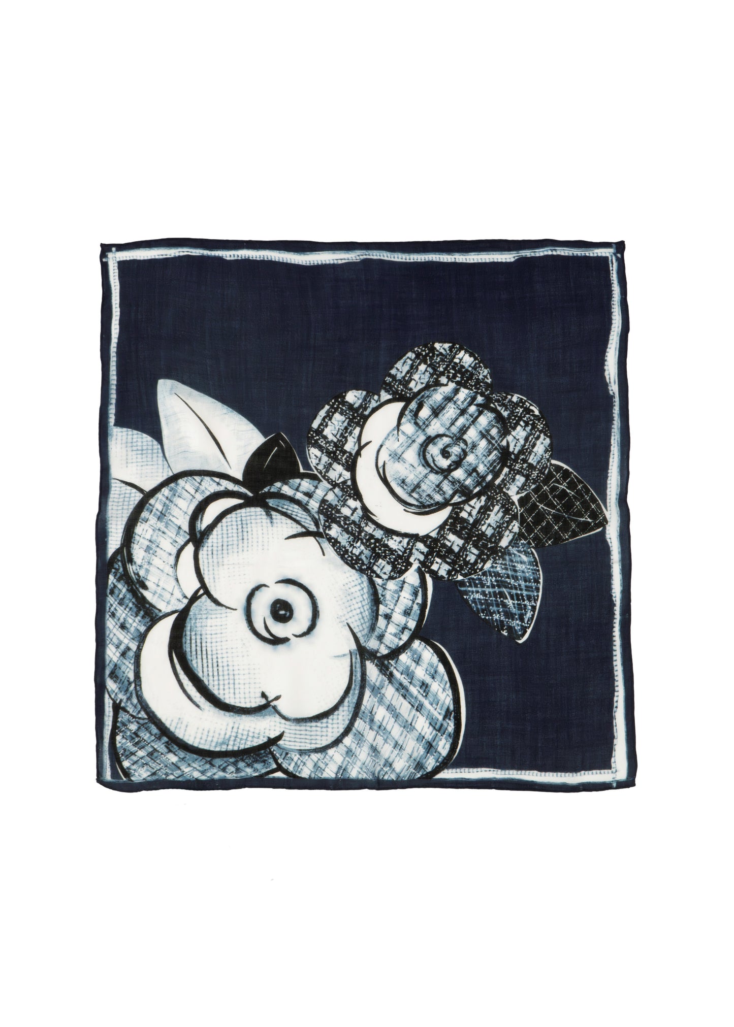 Tom & Eva - Floral Sketch Wool Scarf