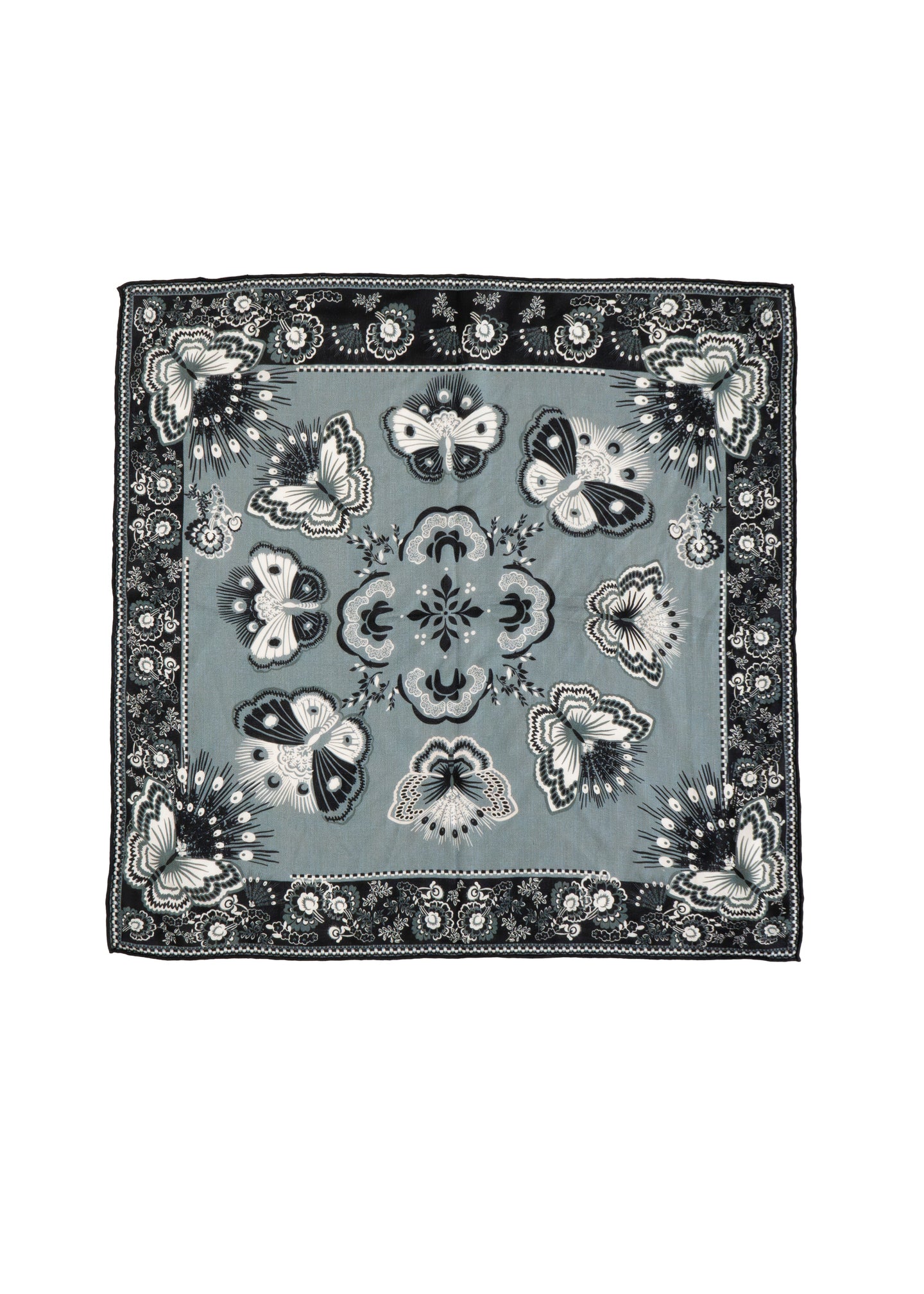 Butterfly Multi Reversible Wool Blend Scarf