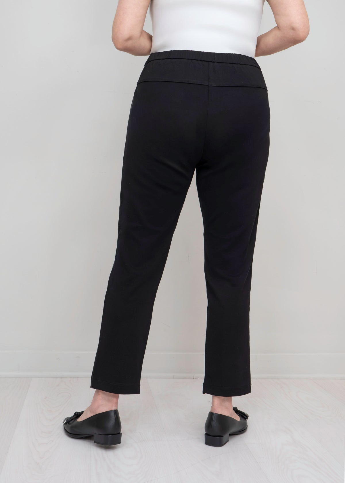 Paolo Tricot - Faux Leather Pull-On Straight Leg Pant