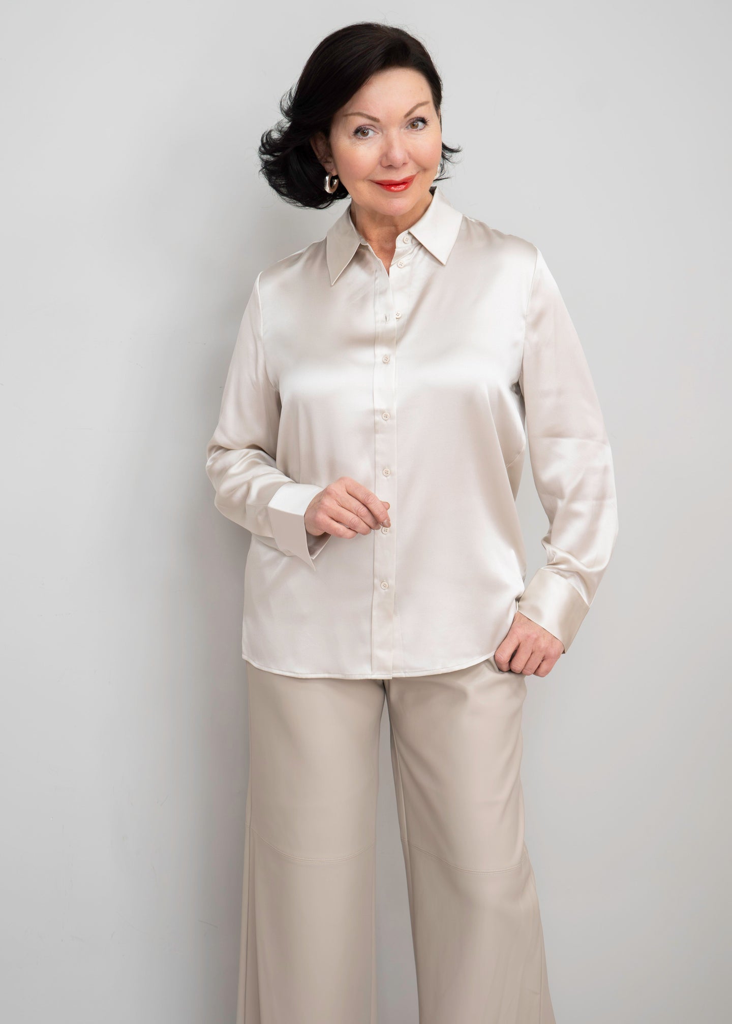 Herzens - Erin Button Front Blouse