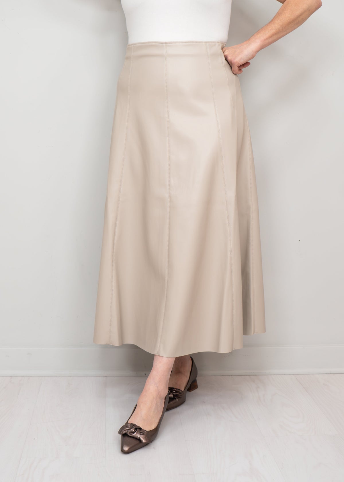 Herzens - Rania Faux Leather Skirt