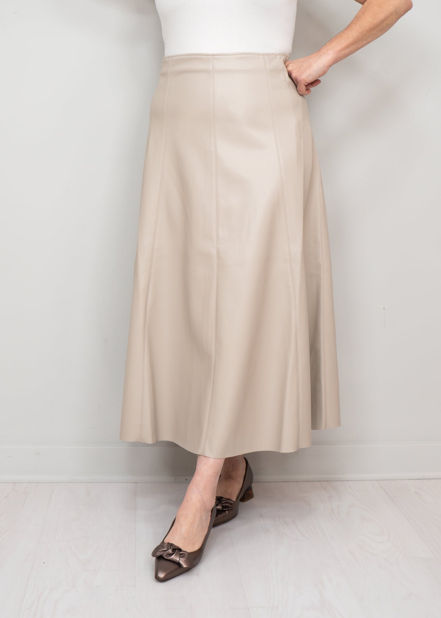 Herzens - Rania Faux Leather Skirt