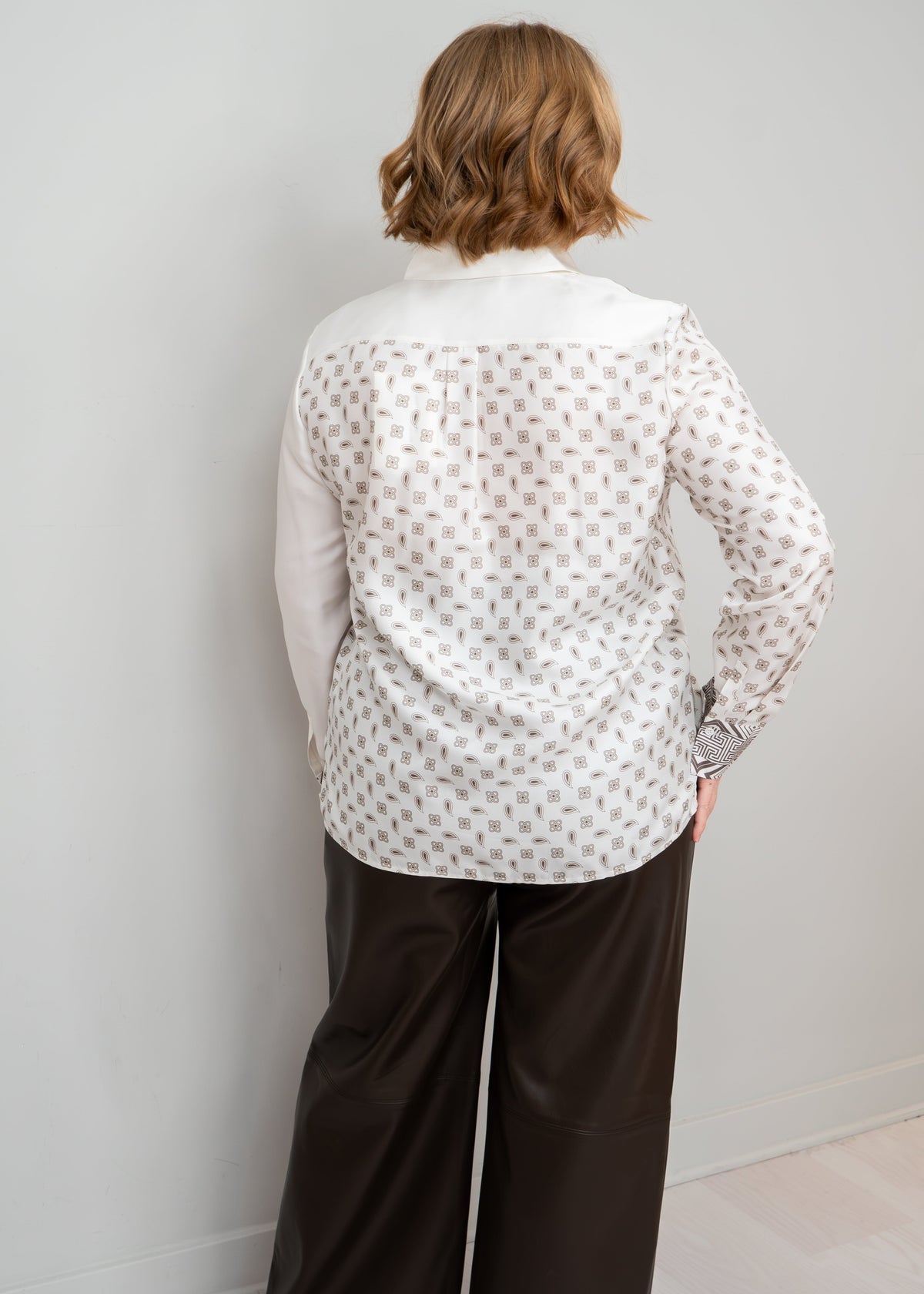 Herzens - Horse Print Button Down Blouse