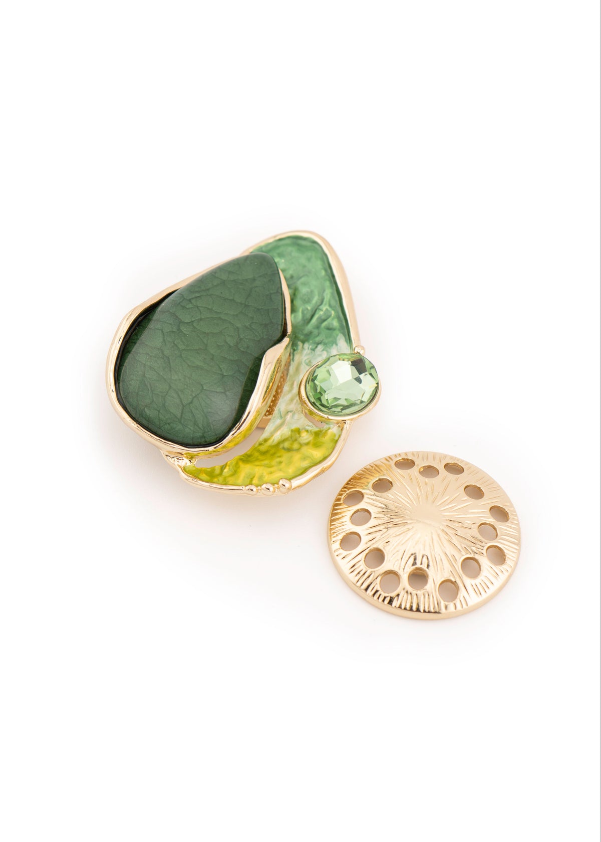 Layered Abstract Brooch