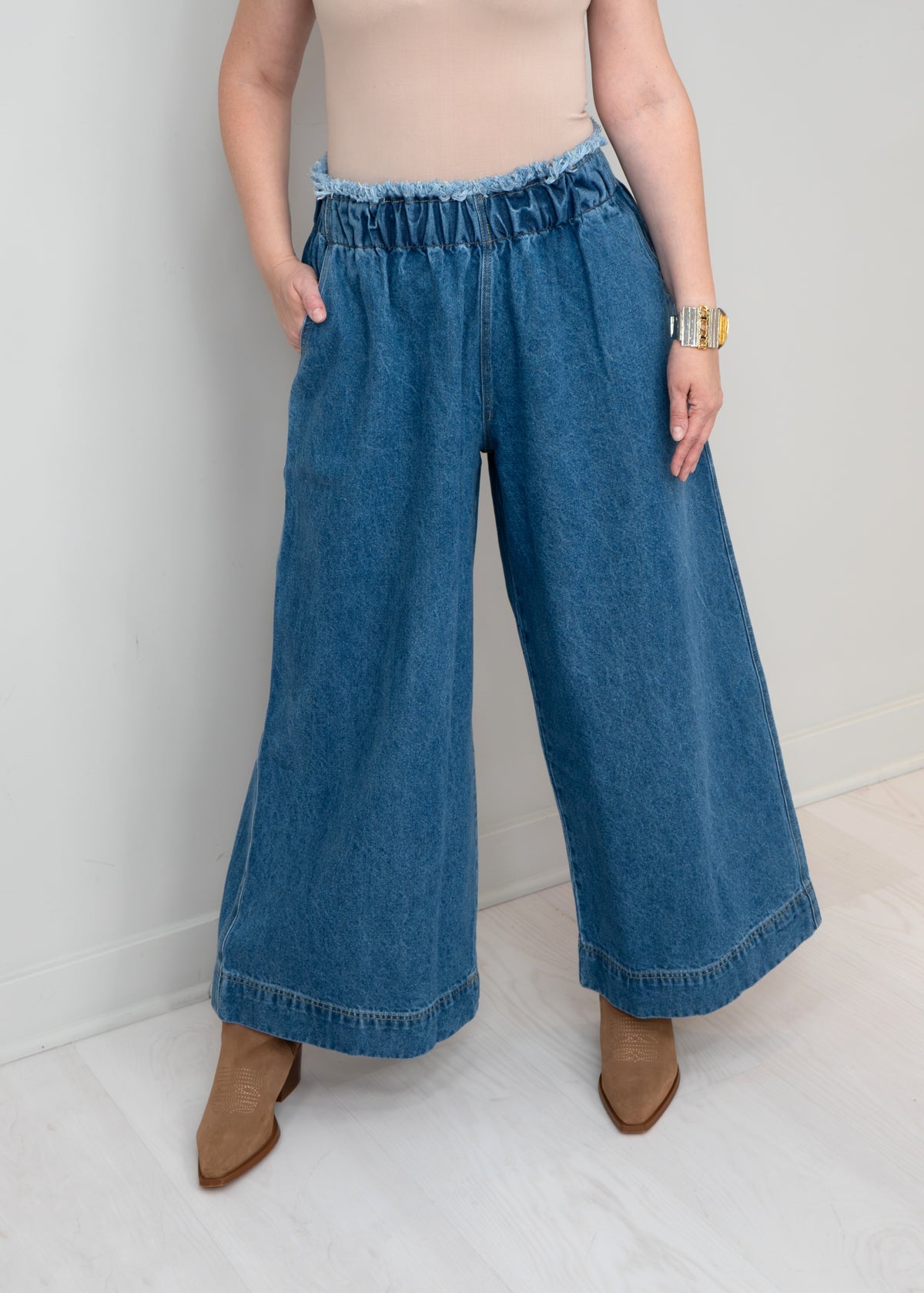 Pokoloko - Denim Palazzo Pants