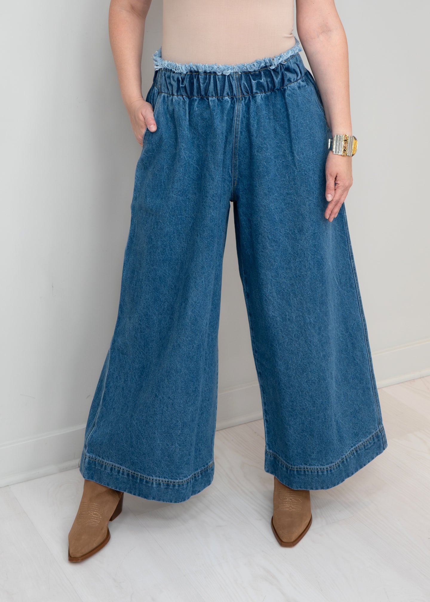Pokoloko - Denim Palazzo Pants