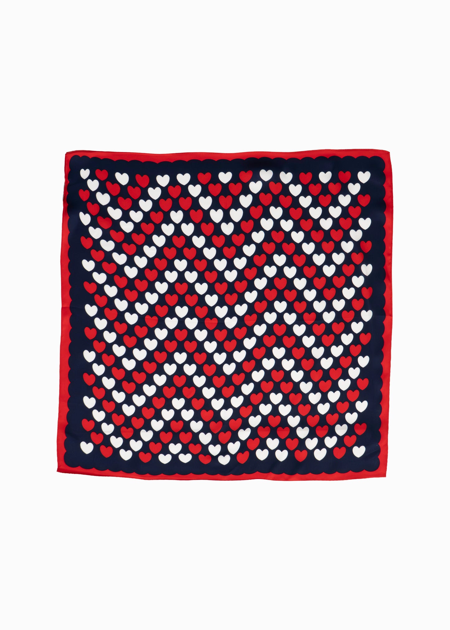 Hearts Silk Neckerchief