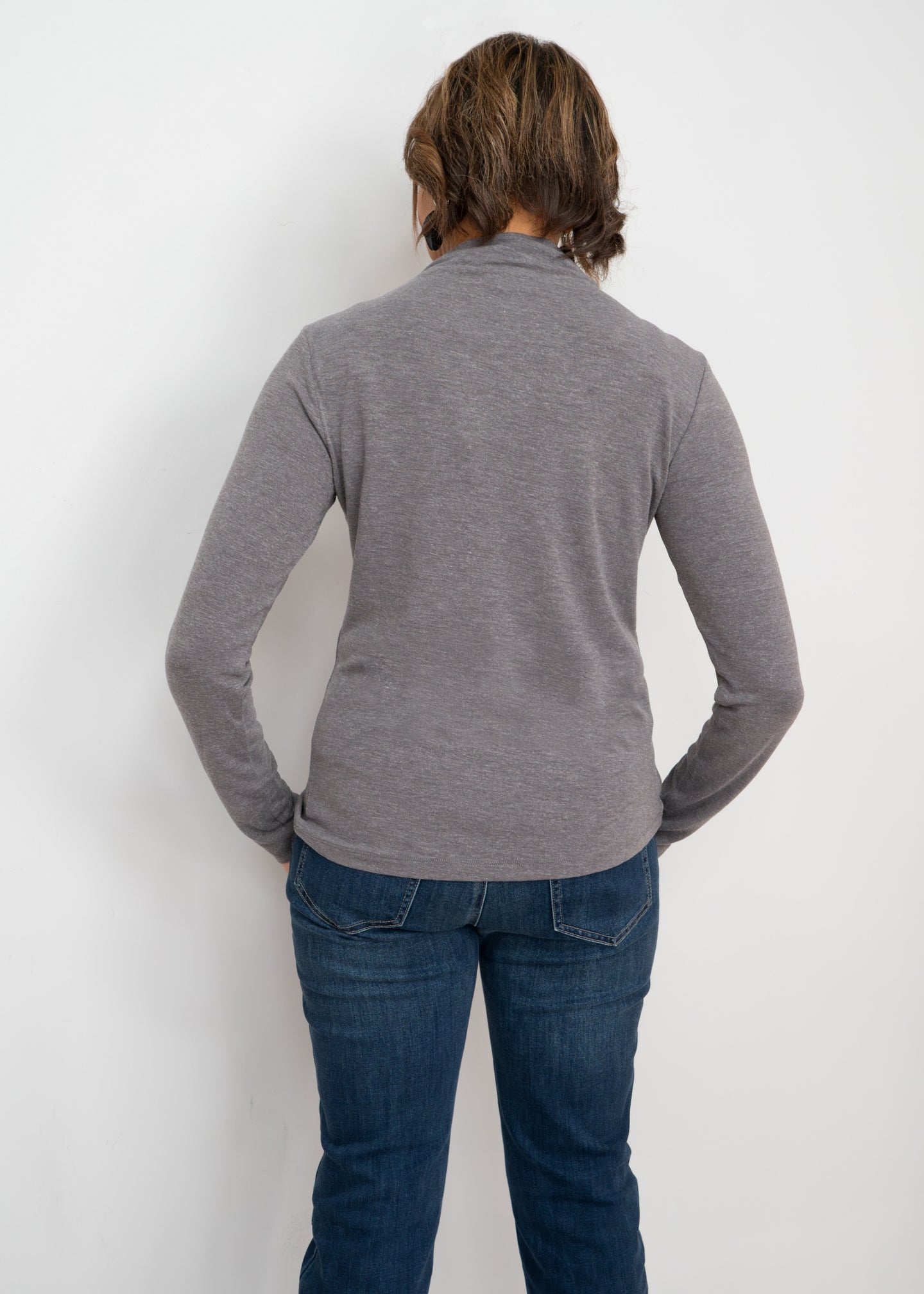 Yest - Urena Jersey Mock Neck Top