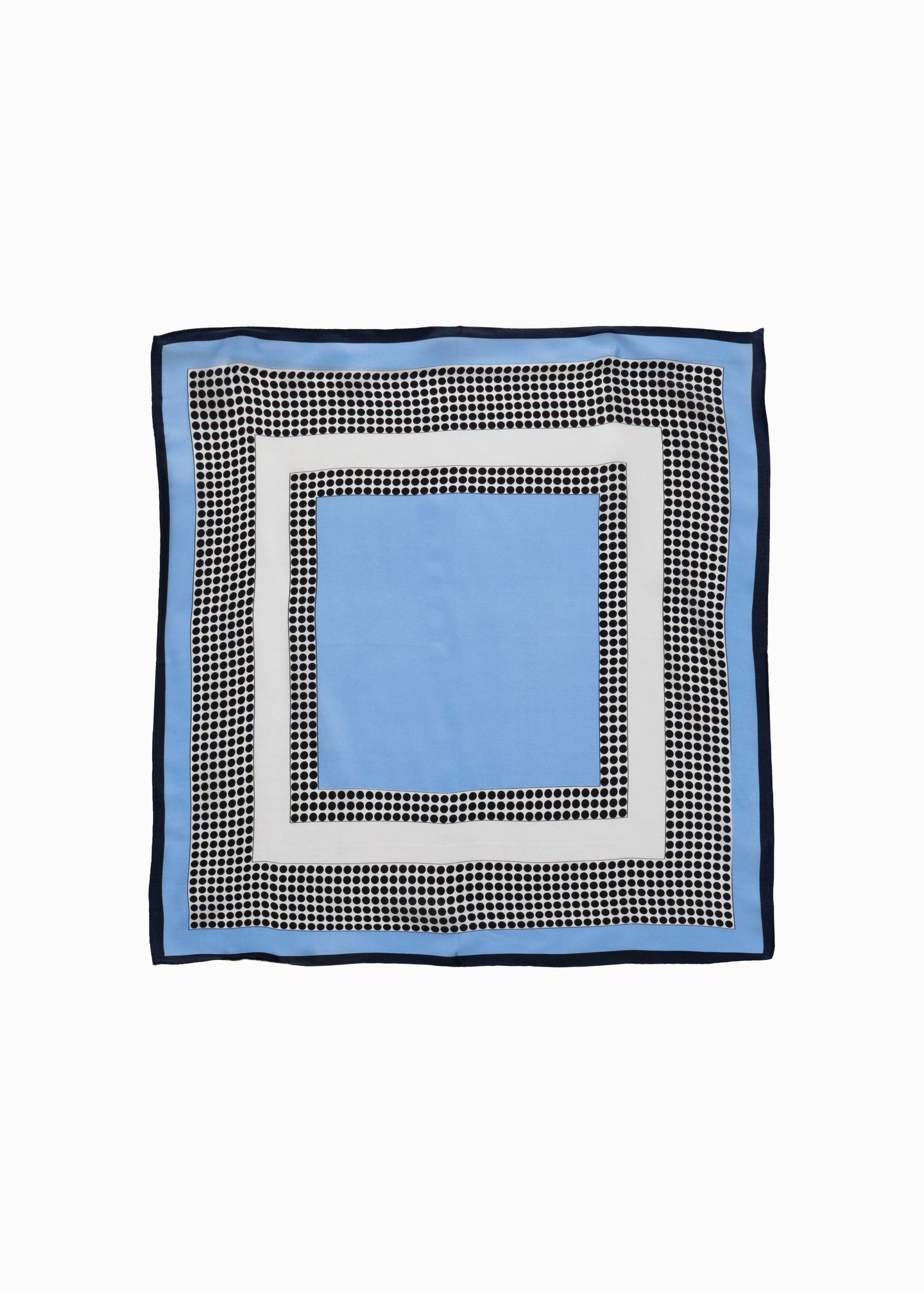 Dot Border Silk Neckerchief