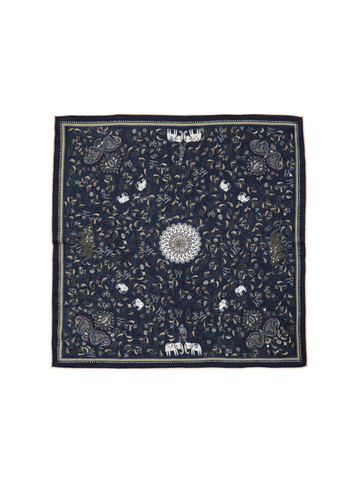 Elephant Paisley Reversible Scarf