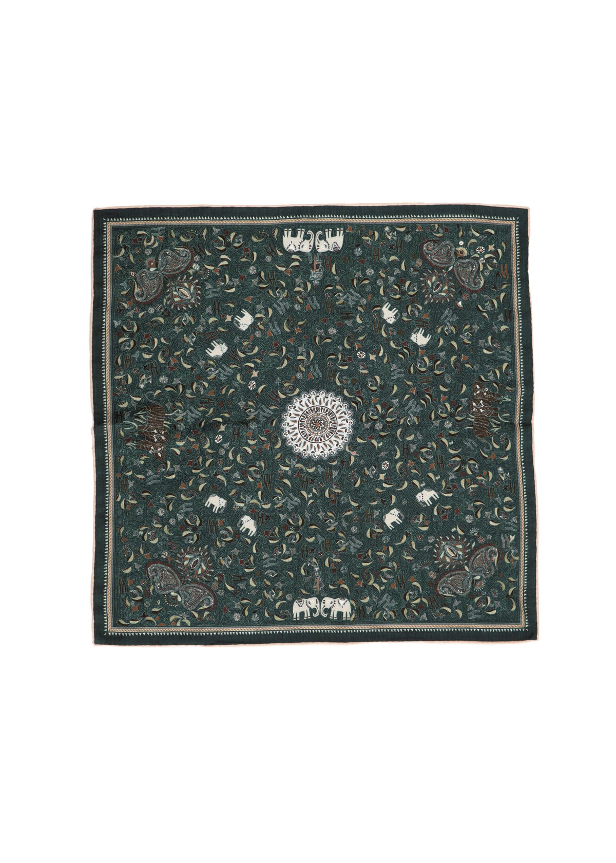 Elephant Paisley Reversible Scarf