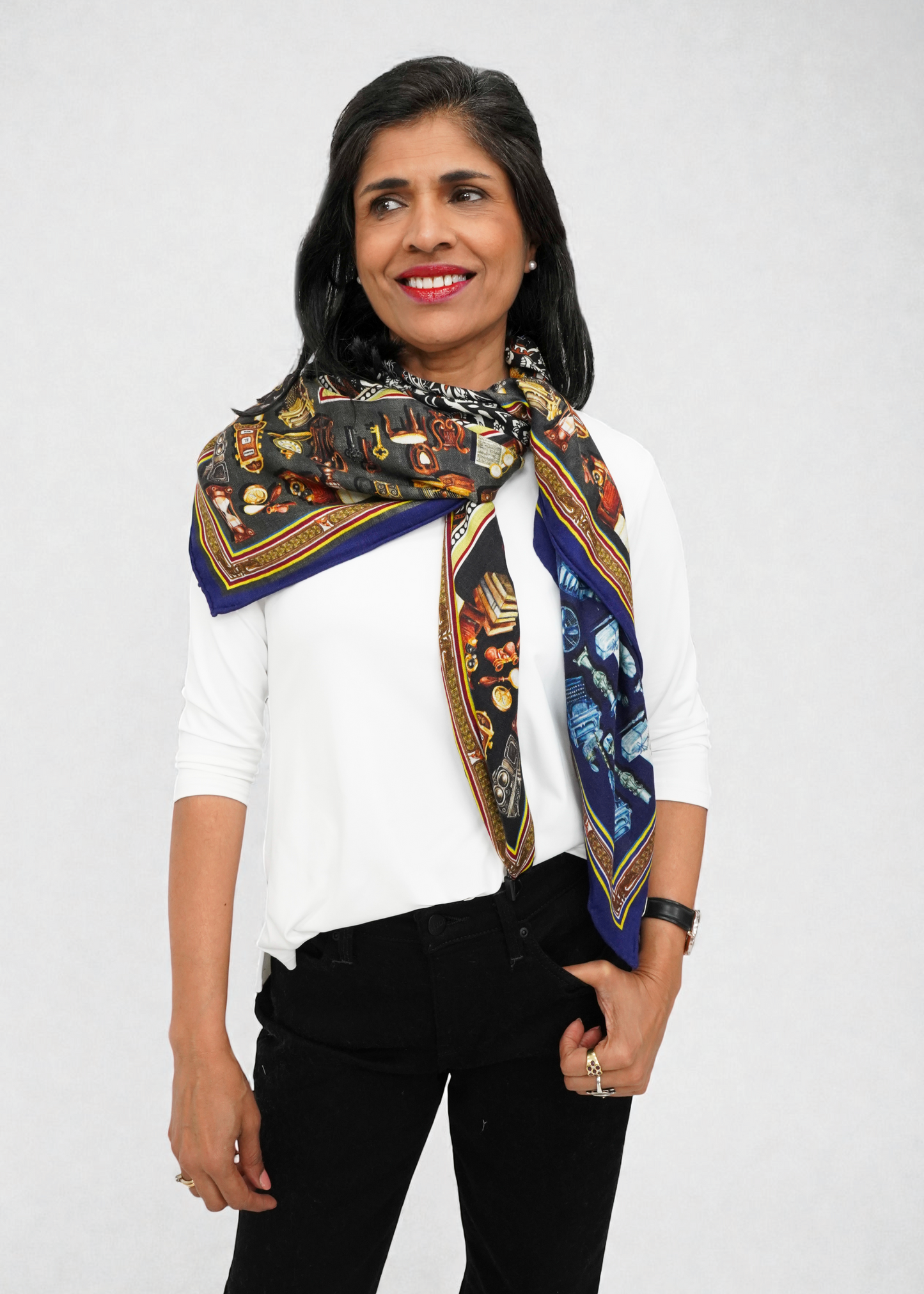 Tom & Eva -Reversible Vintage Paisley Scarf