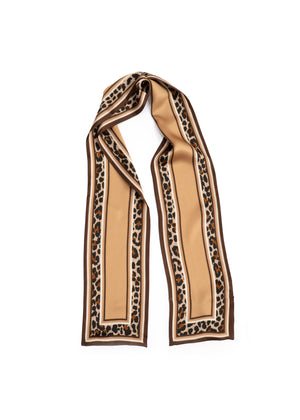 Leopard Frame Long Scarf