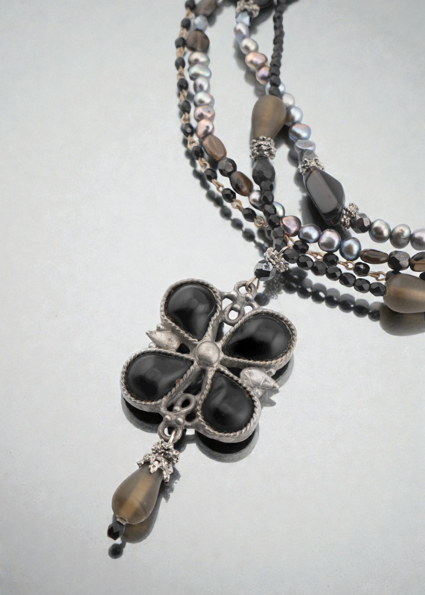 Pre-loved - Maya Pearl Multi-Strand Statement Necklace