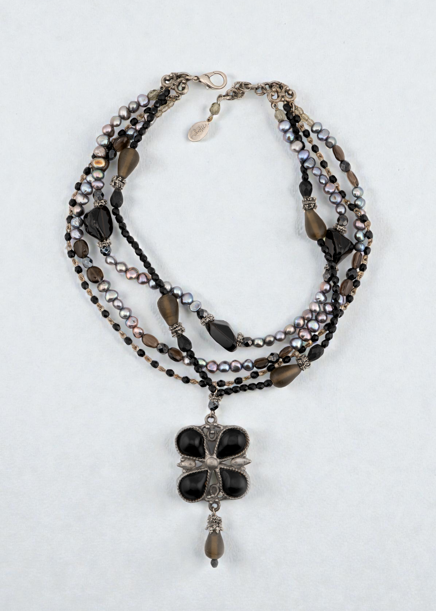 Pre-loved - Maya Pearl Multi-Strand Statement Necklace