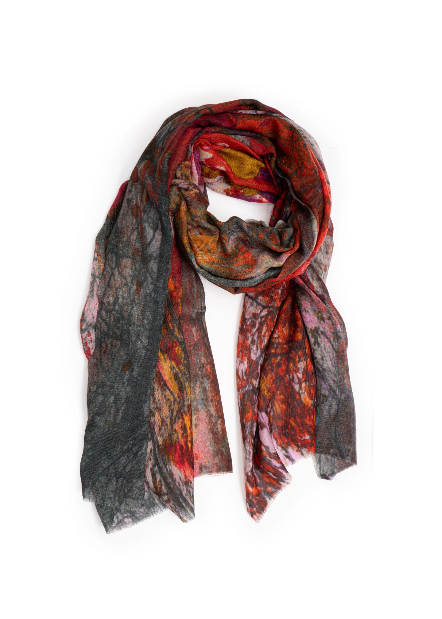 Woodland Canvas Merino Wool Scarf