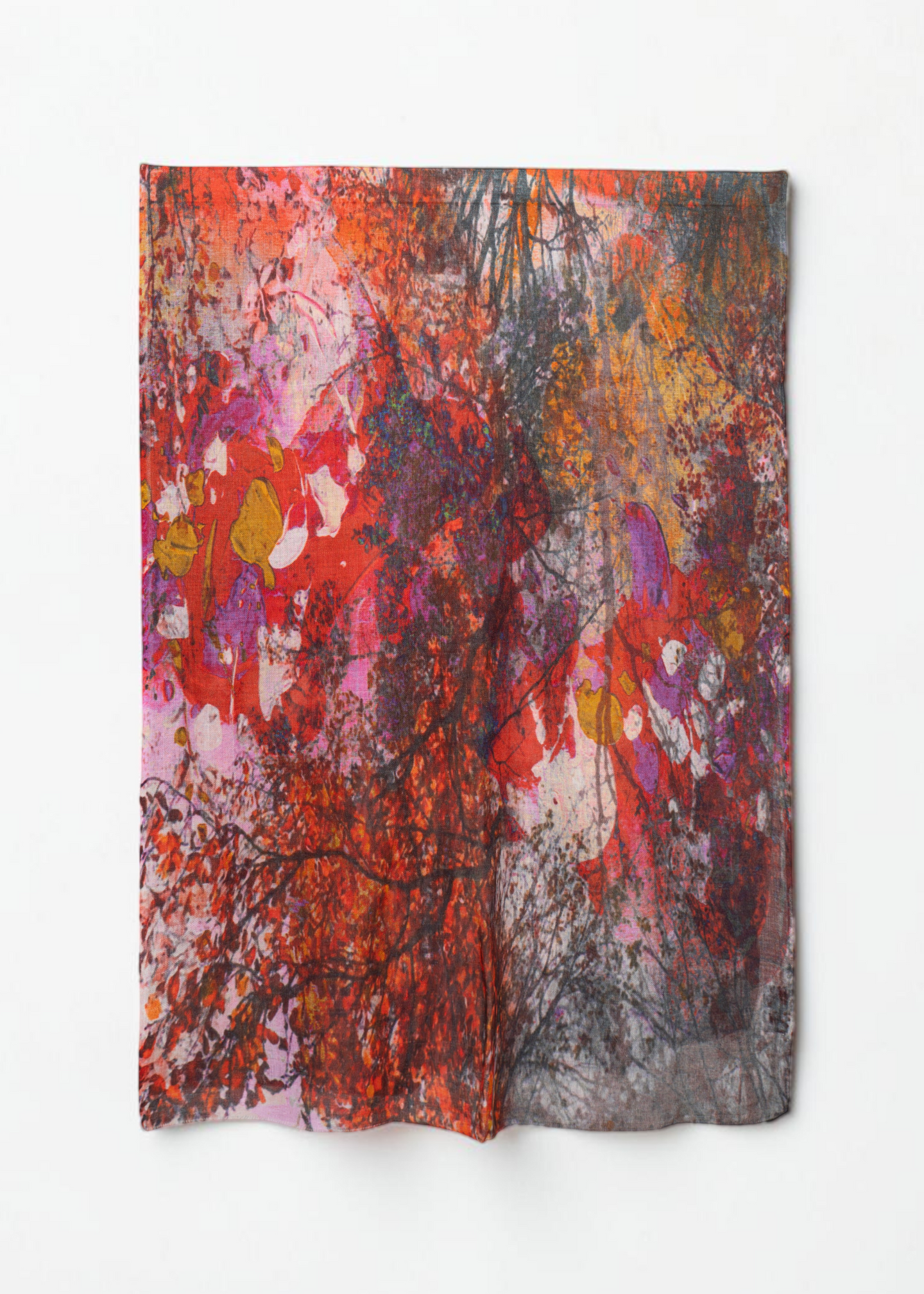 Woodland Canvas Merino Wool Scarf