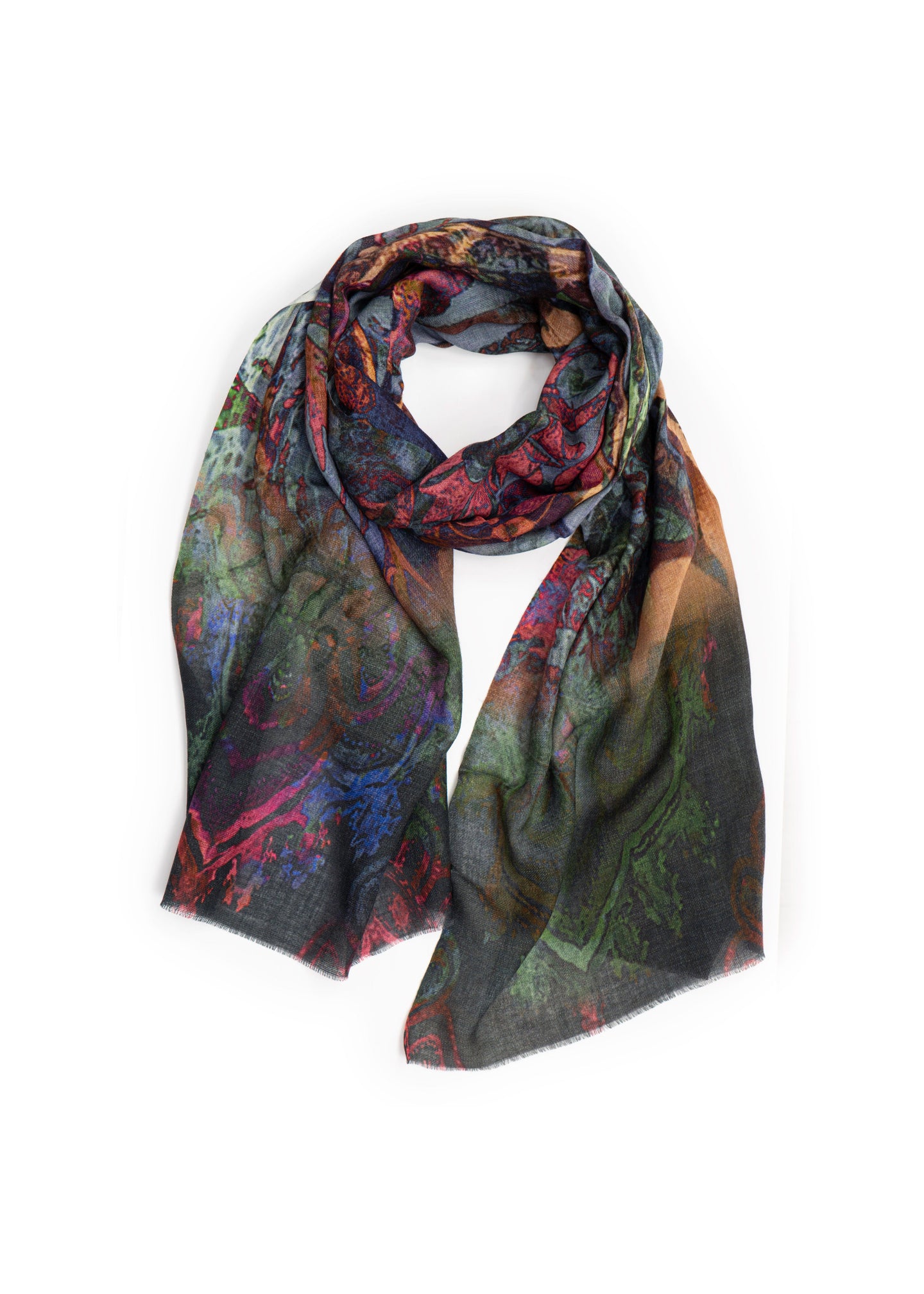 Botanical Fresco Merino Wool Scarf