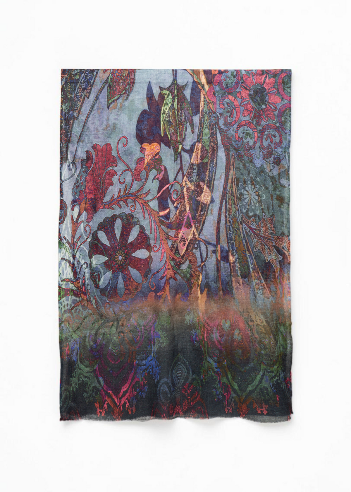 Botanical Fresco Merino Wool Scarf