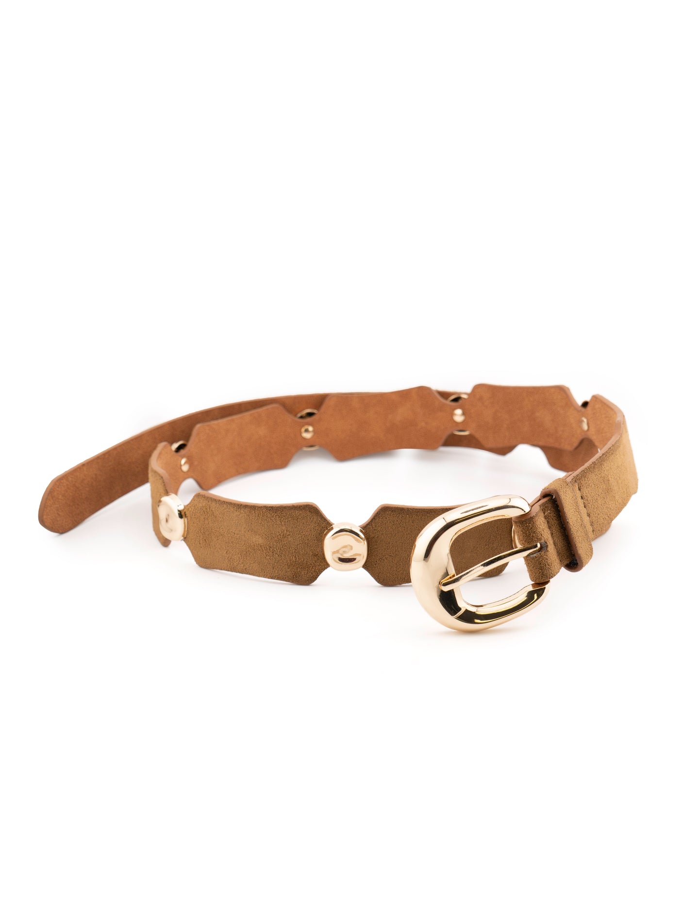 Sculpted Link Buckle Belt