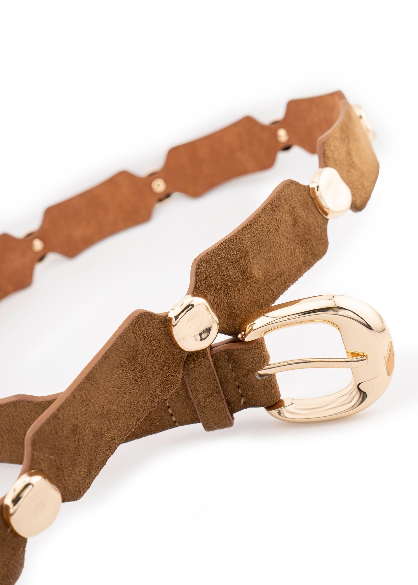 Sculpted Link Buckle Belt
