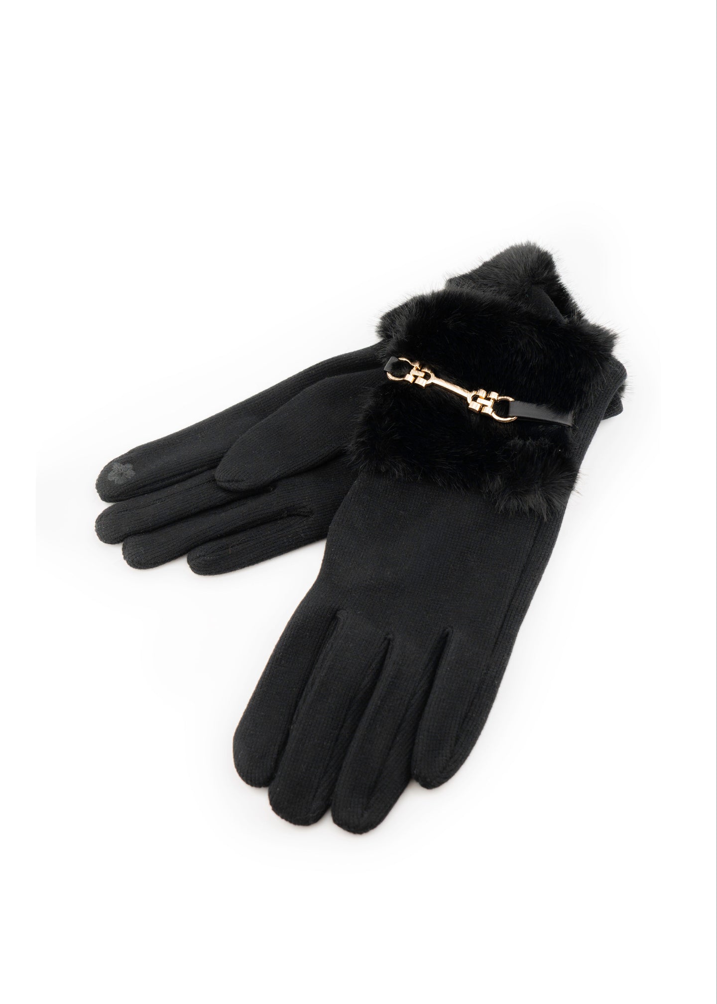 Faux Fur Cuff Gloves