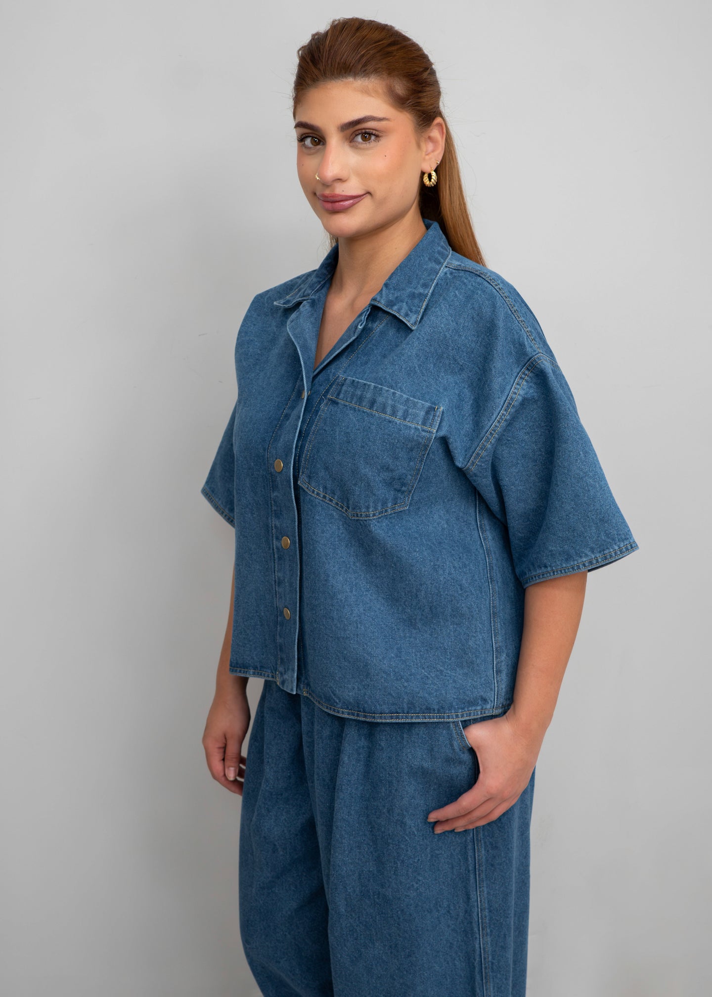 Pokoloko - Denim Short Sleeve Jacket