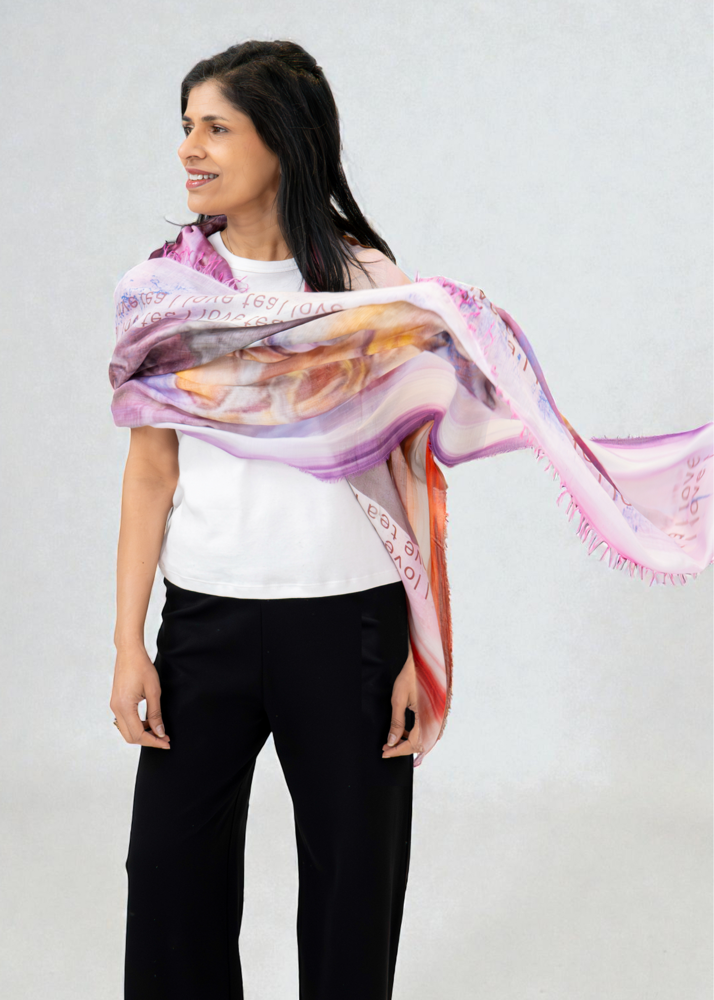 Suzi Roher - I Love Tea Scarf