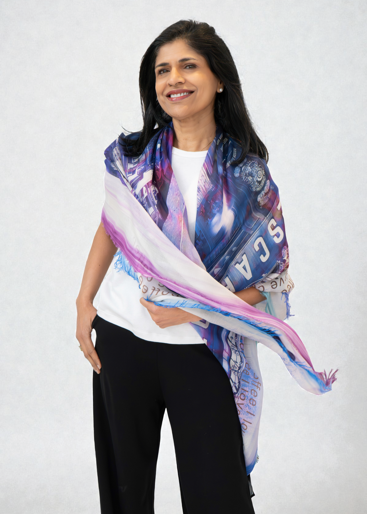 Suzi Roher - I Love Coffee Scarf