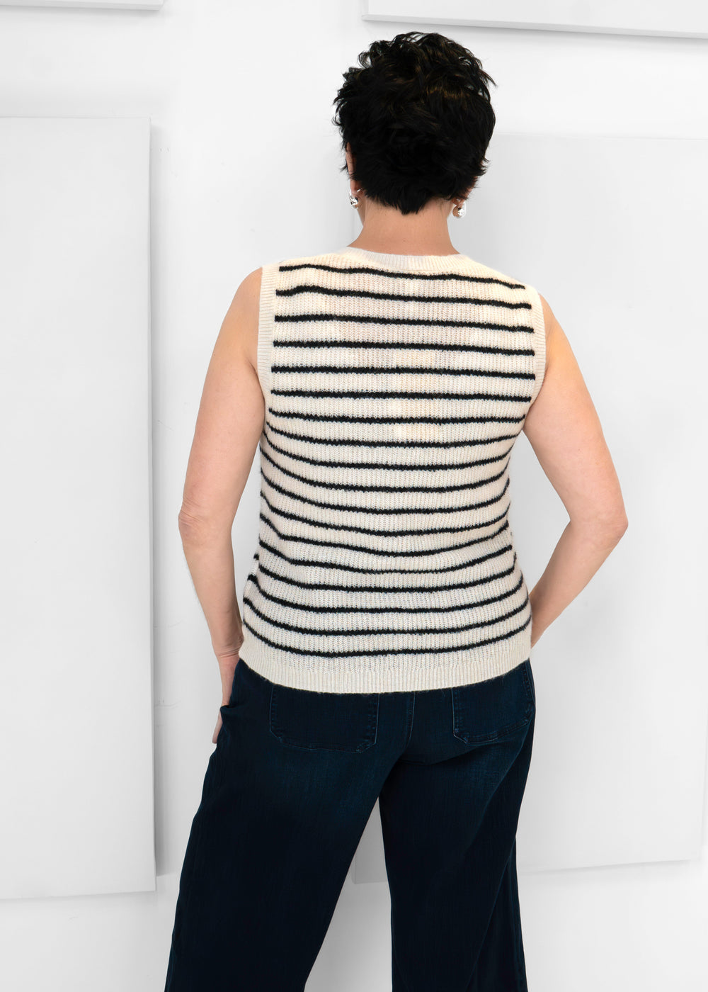 EGGNOG / NAVY STRIPES