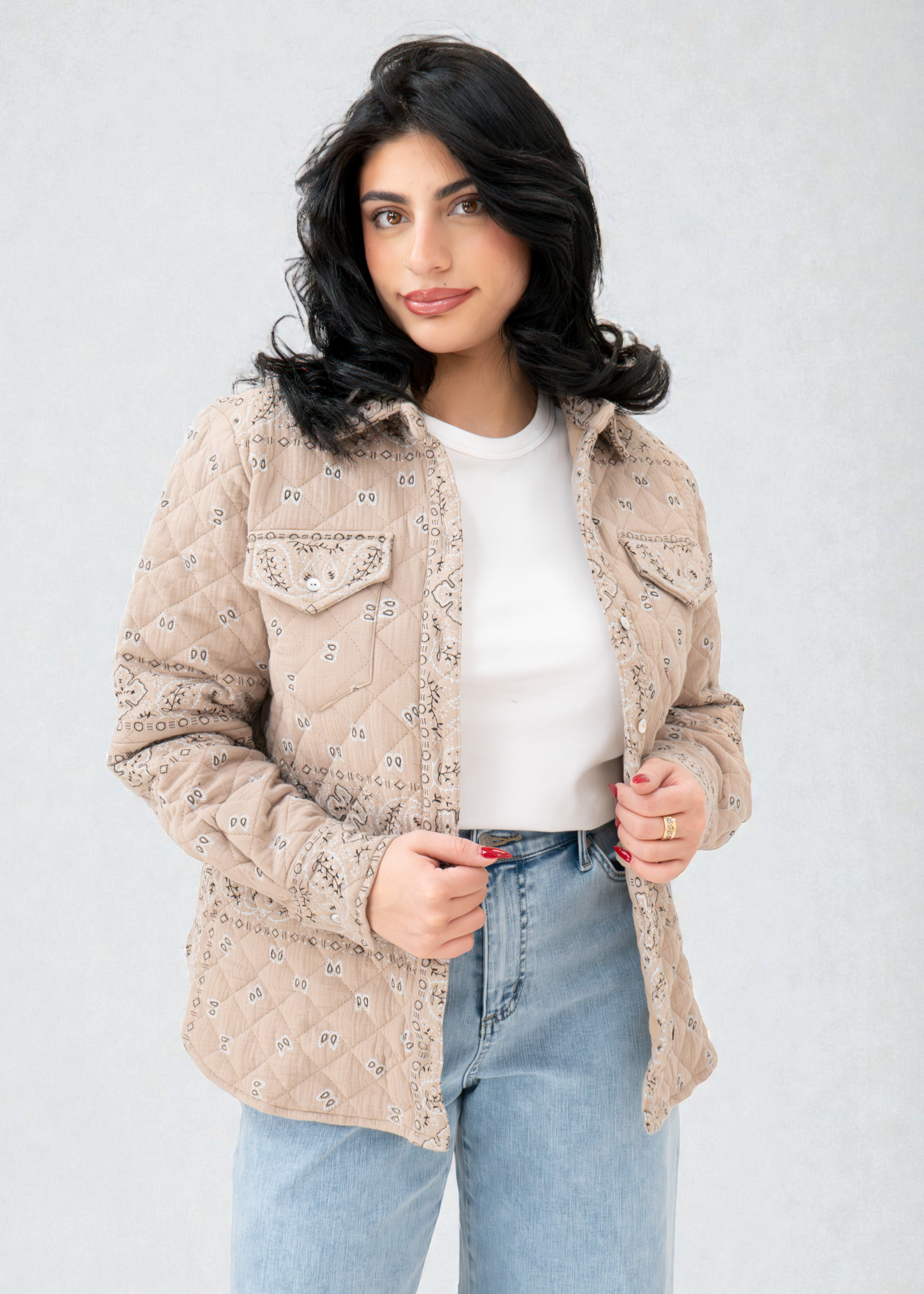 Shannon Passero - Bandana Quilted Shaket