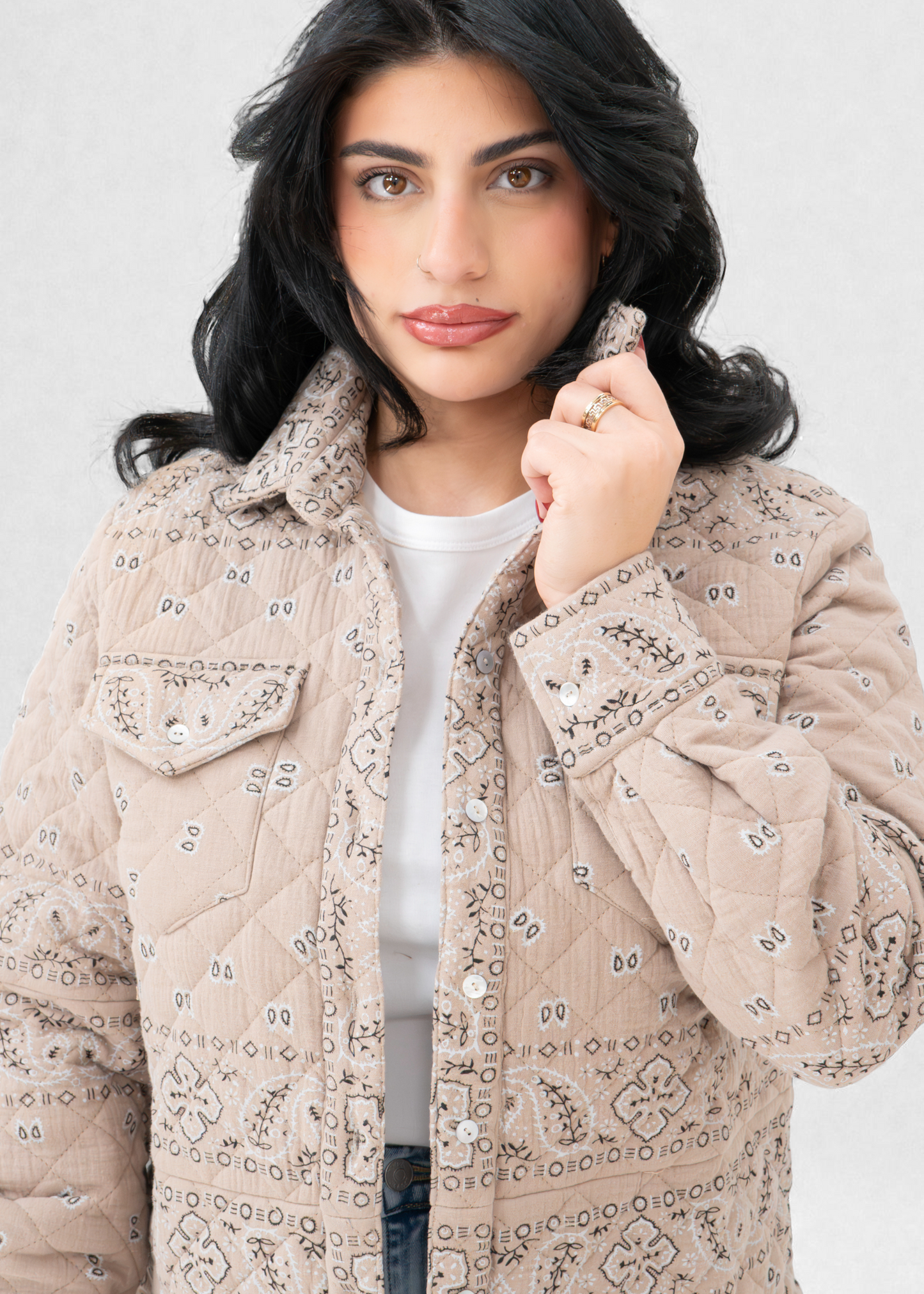 Shannon Passero - Bandana Quilted Shaket