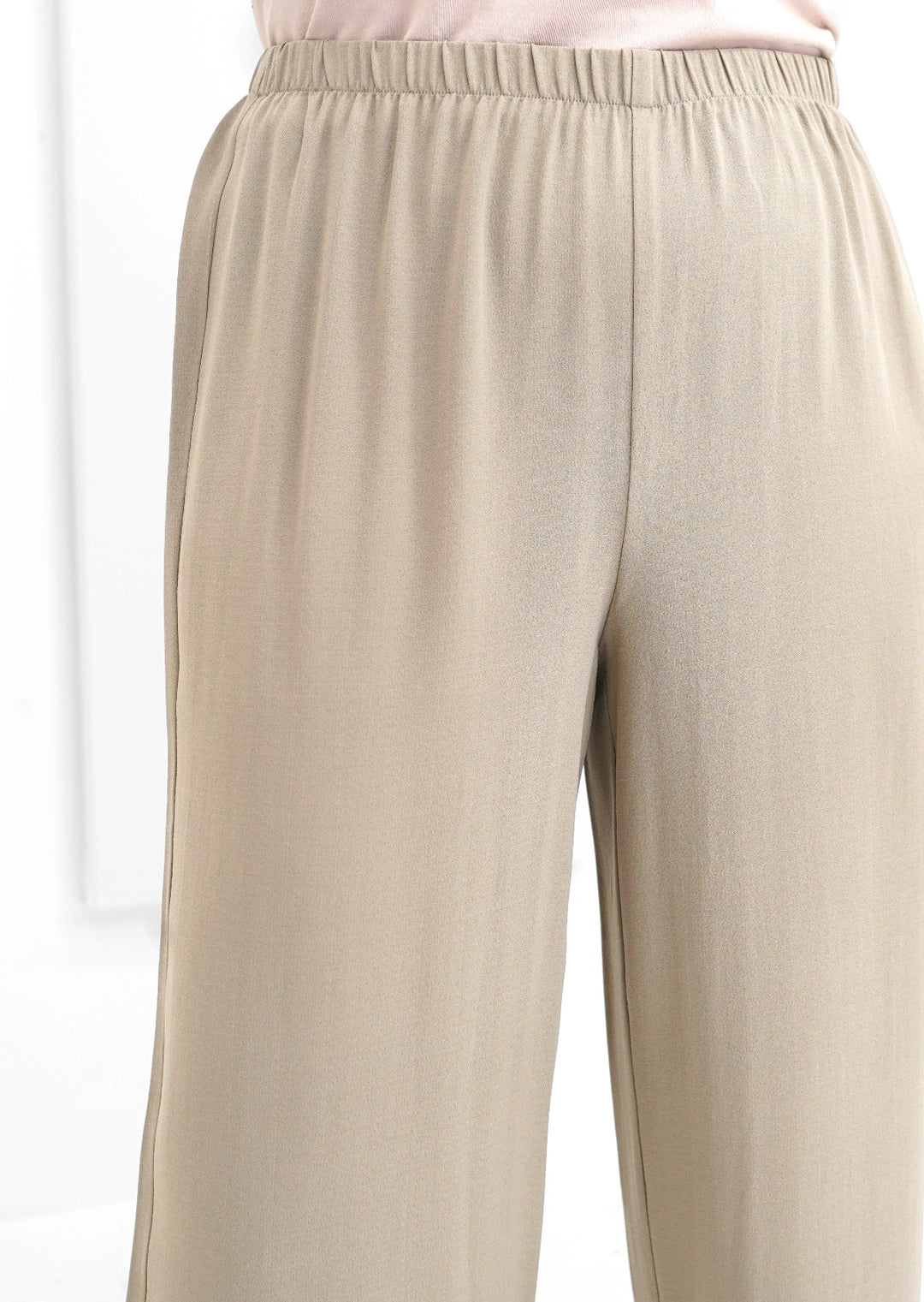 Eileen Fisher - Silk Georgette Crepe Straight Pant