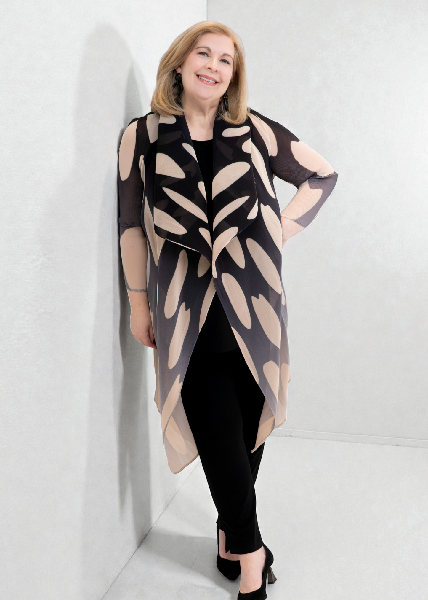 Alquema - Collare Coat Printed