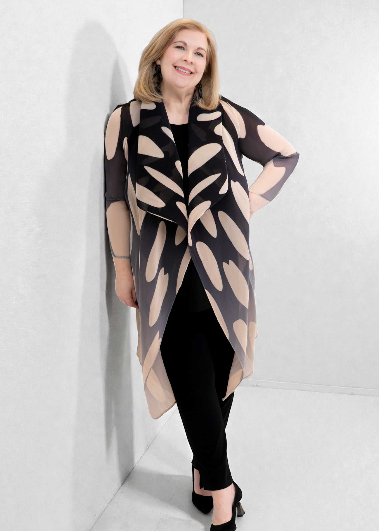 Alquema - Collare Coat Printed