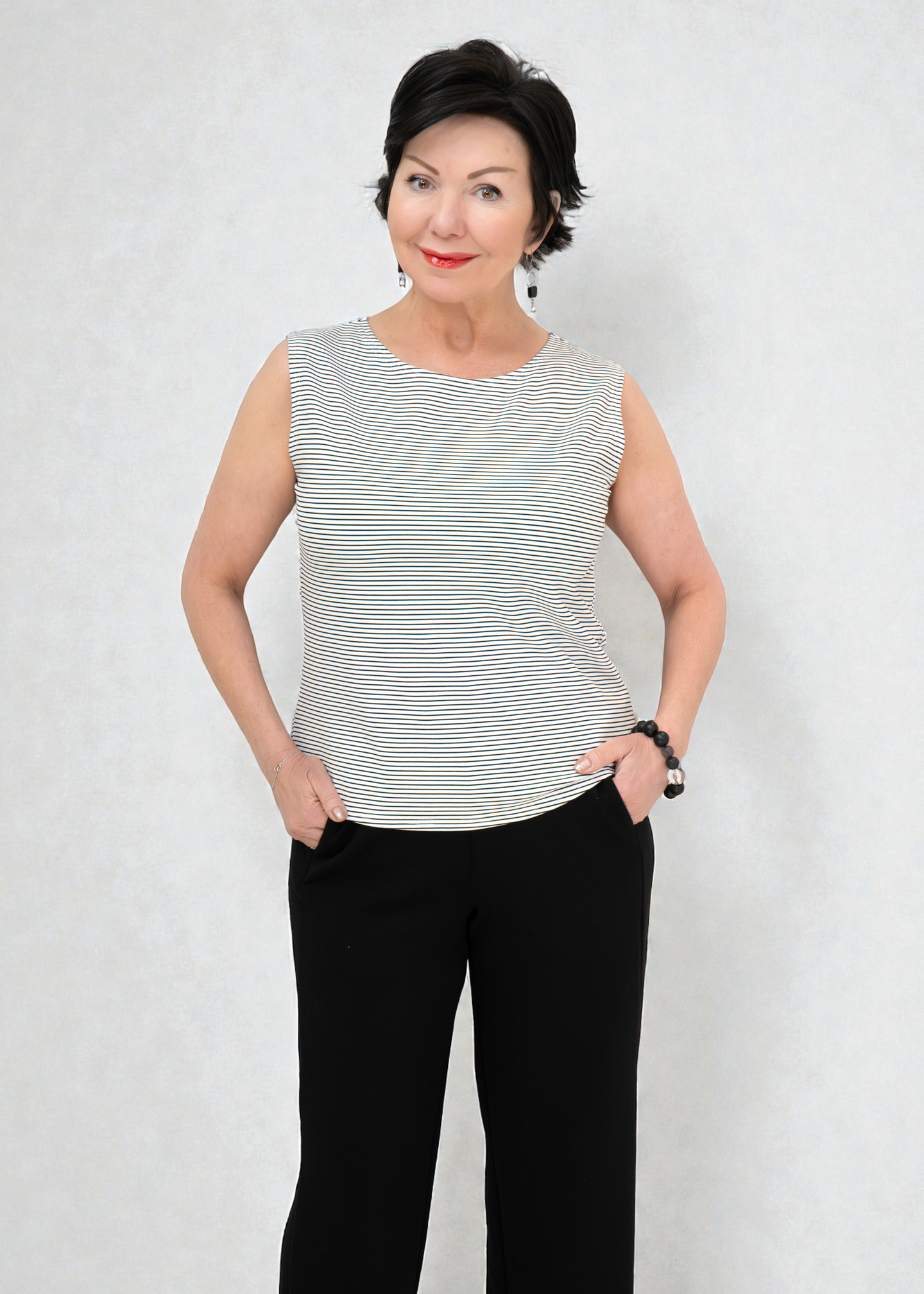 Shepherd's - Ponte Stripe Shell - Limited Edition