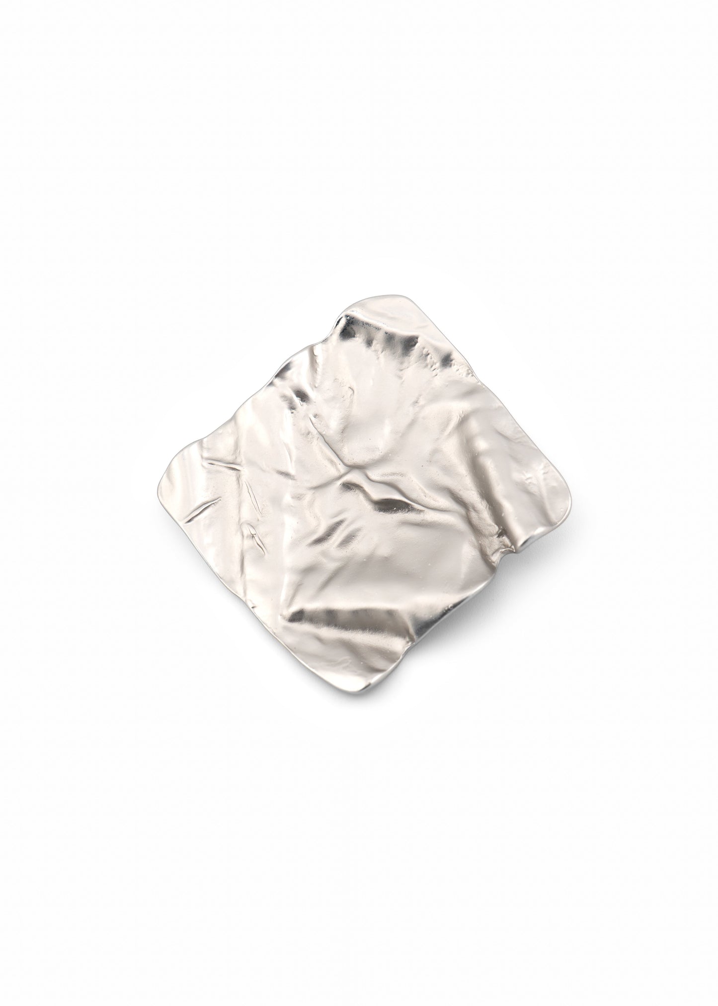 Merx - Square Textured Brooch