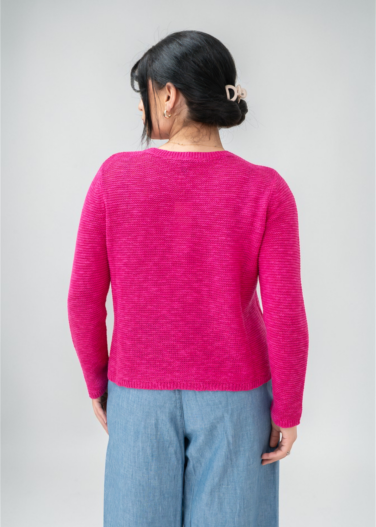 Eileen Fisher - Organic Linen Cotton Slub Crew Neck Top