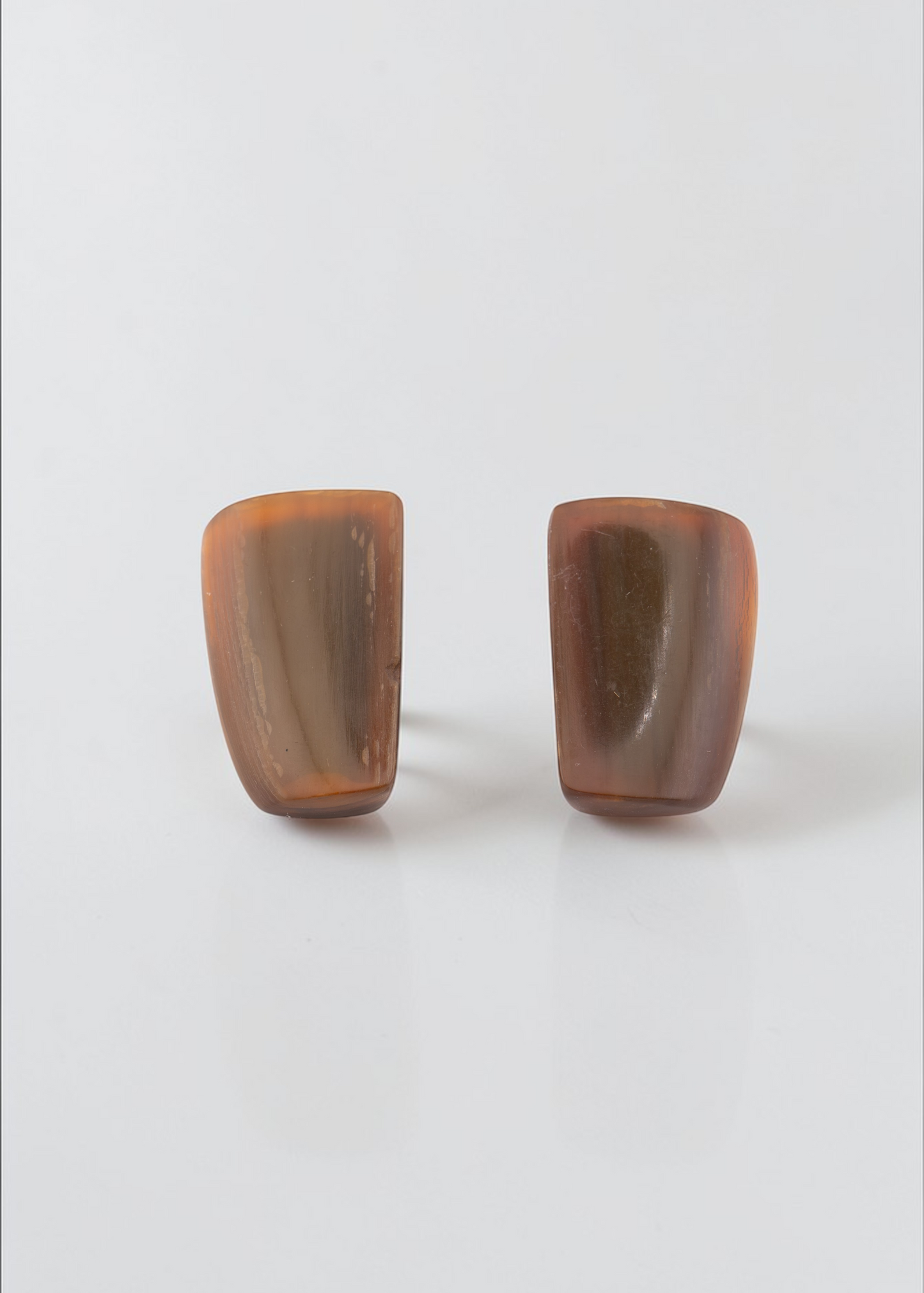 Pre-loved  - Horn Clip On Earrings