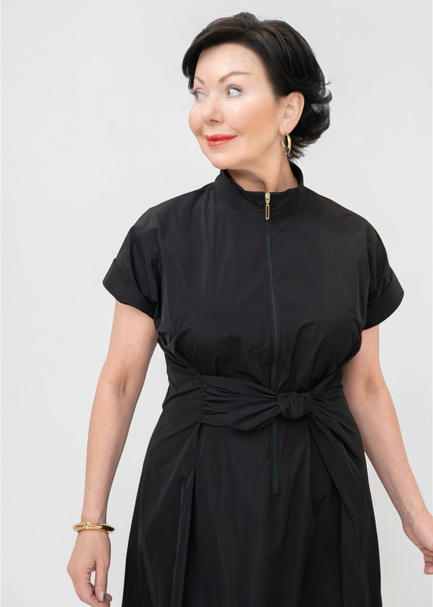 Joseph Ribkoff - Memory Fit And Flare Dress With Tie Waist