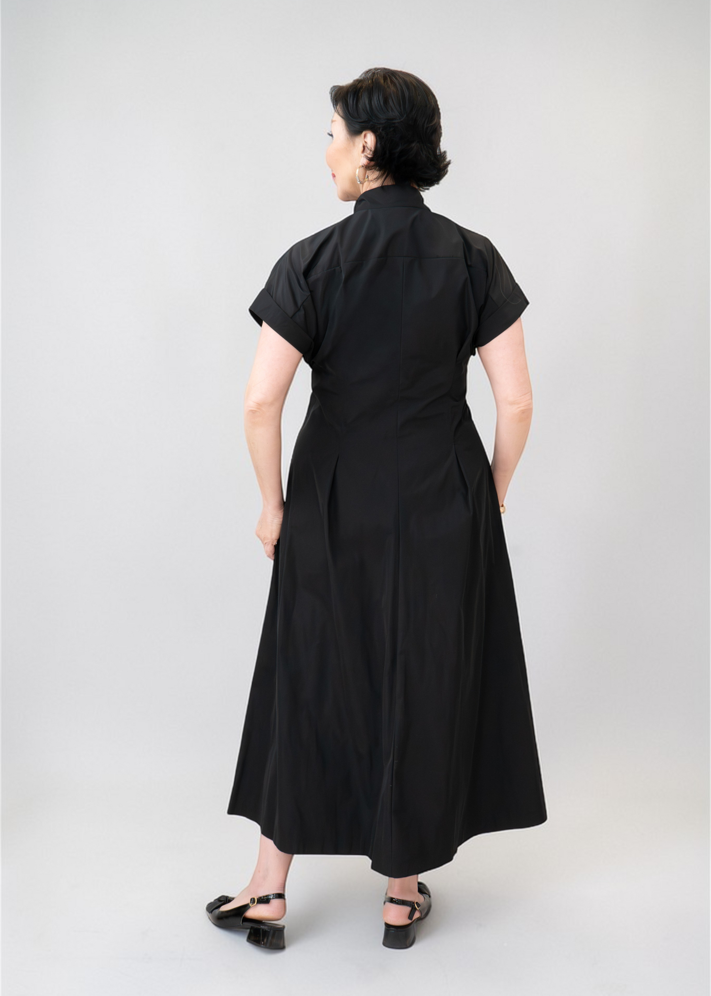 Joseph Ribkoff - Memory Fit And Flare Dress With Tie Waist