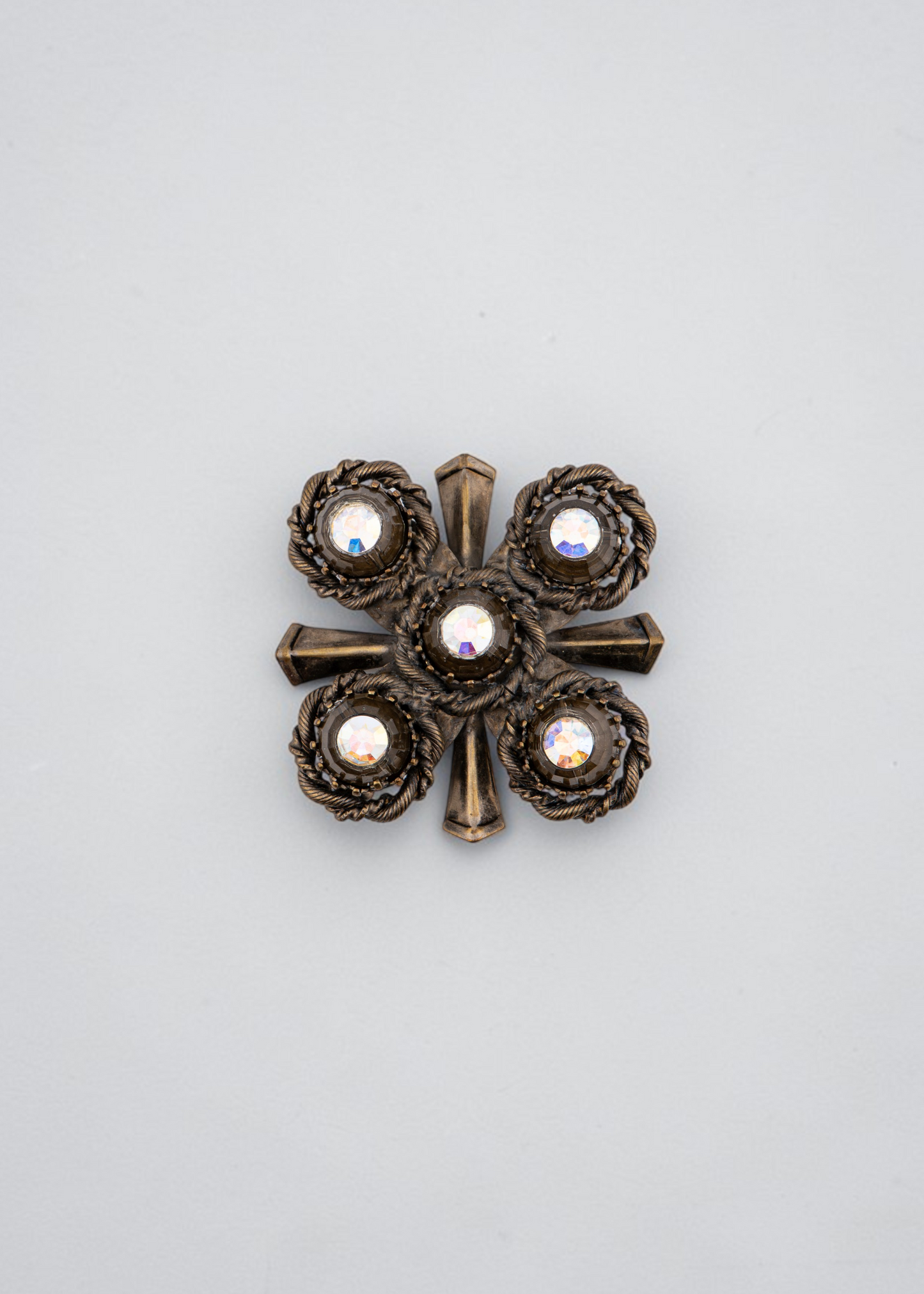 Pre-loved - Pin Brooch & Clip On Earring Set