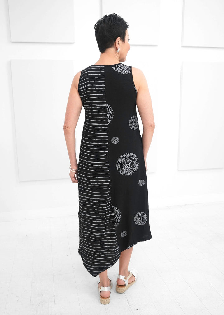 Fashion Concepts - Mixed Media Asymmetrical Dress