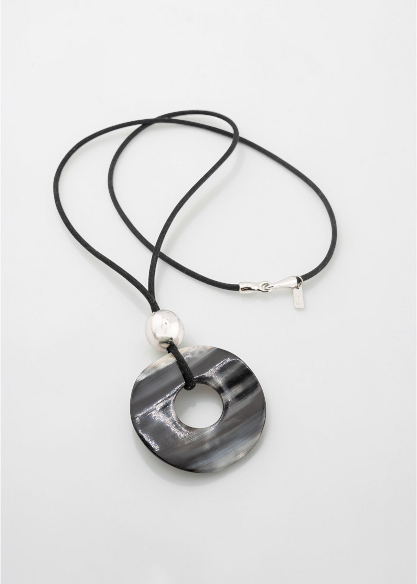 Pre-loved - Two A Circle Pendant Long Necklace