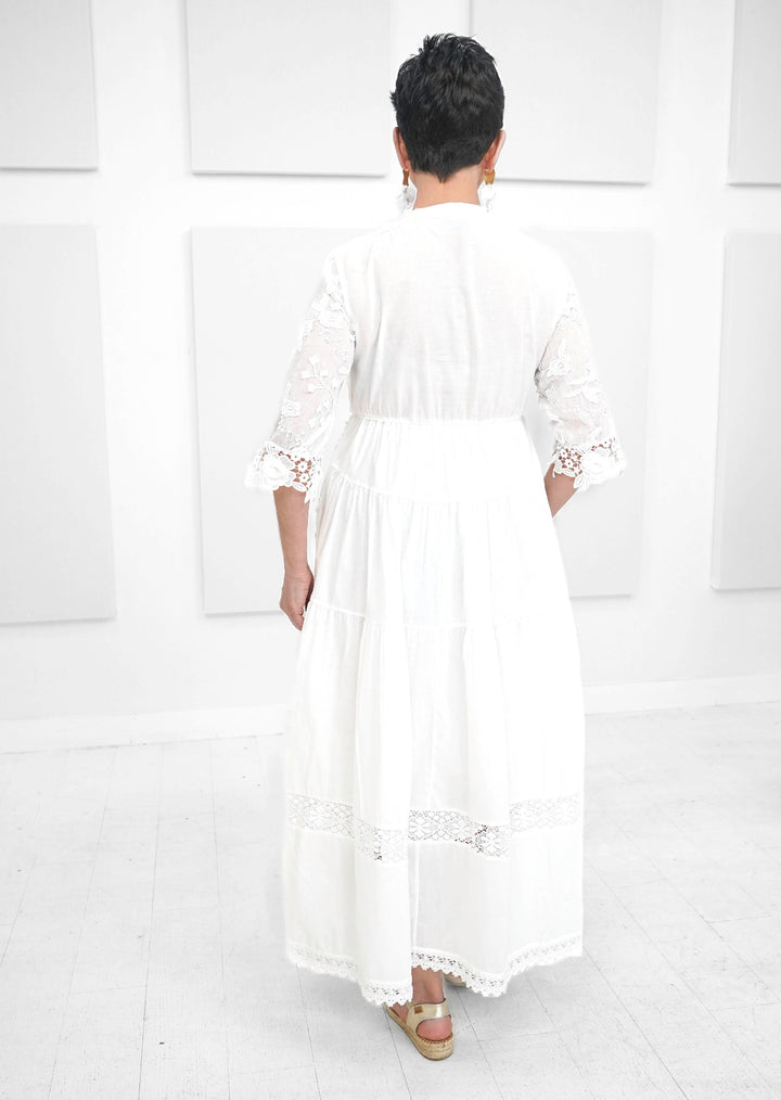 Fashion Concepts - Lace V-neck Long Dress