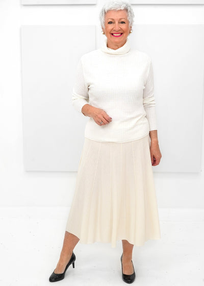 Spanner - Knitted Fit And Flare Skirt