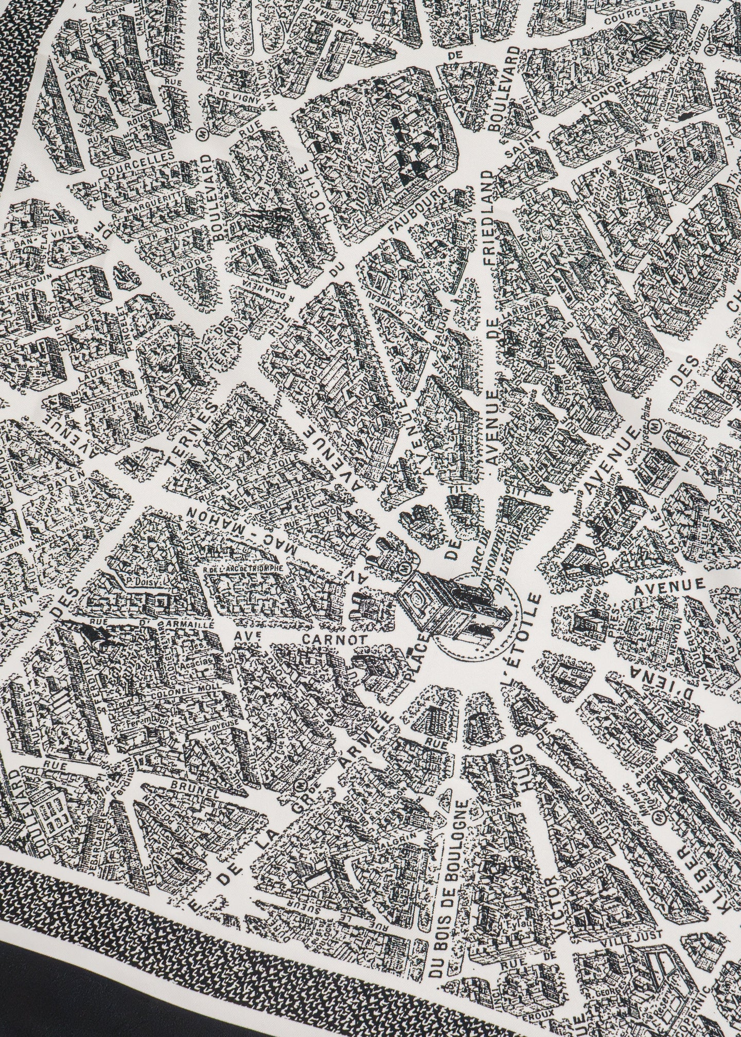 B&W Avenue Silk Scarf